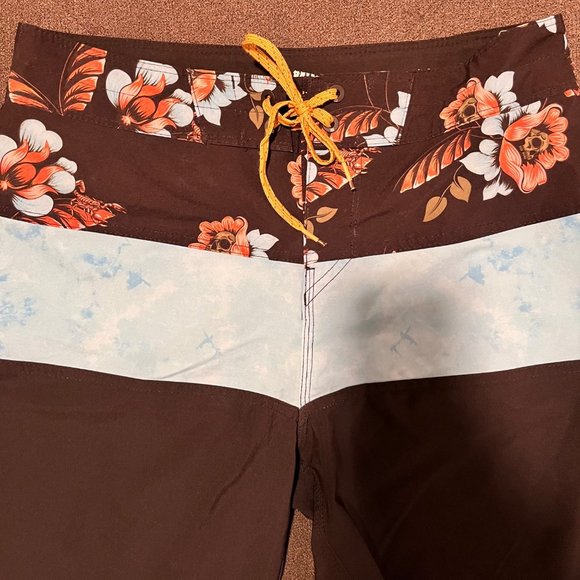 Billabong Men's Board Shorts Size 28 Recycler Pro Tribong Series Black And Blue - Picture 2 of 16